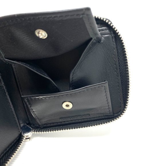 😳SALE😳 Calvin Klein Iconic Men's Wallet Black Zip Leather 4711 0158 010 - Picture 4 of 6